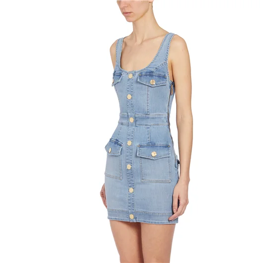 ELISABETTA FRANCHI MINI ABITO IN DENIM Only for today