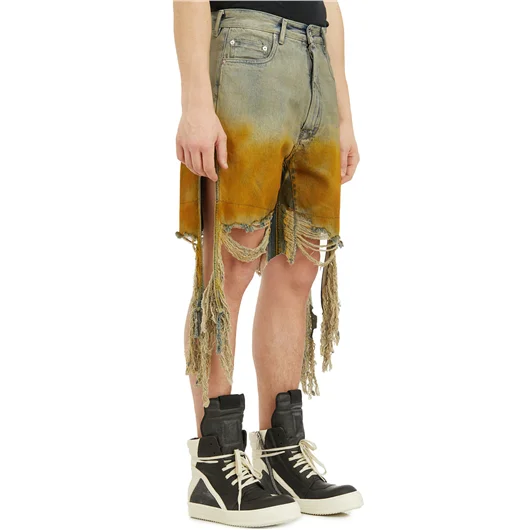 RICK OWENS DRKSHDW BERMUDA IN DENIM GETH CUTOFFS Economico