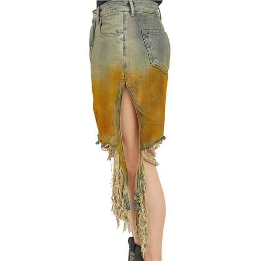 RICK OWENS DRKSHDW BERMUDA IN DENIM GETH CUTOFFS Economico