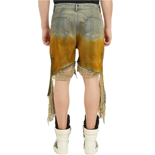RICK OWENS DRKSHDW BERMUDA IN DENIM GETH CUTOFFS Economico