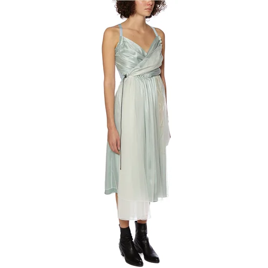 QUETSCHE_ ABITO LUNGO IN SETA E ORGANZA Shopping Online
