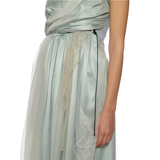 QUETSCHE_ ABITO LUNGO IN SETA E ORGANZA Shopping Online