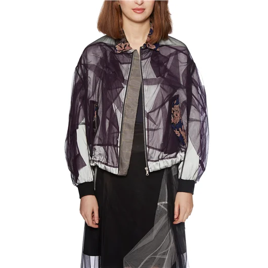 QUETSCHE_ BOMBER IN SATIN E TULLE Outlet