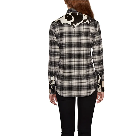 DSQUARED CAMICIA IN COTONE CHECK CON INSERTO In Saldo