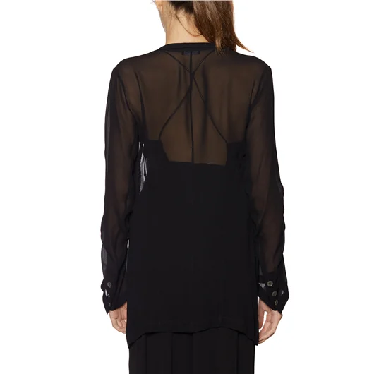 ANN DEMEULEMEESTER CAMICIA IN CREPE 2025