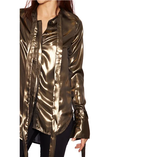 MASNADA CAMICIA IN LAME CON SCIARPA Italia