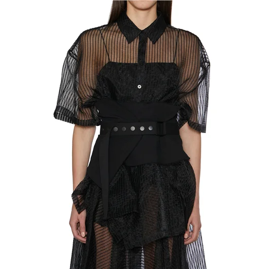 NU CAMICIA TRASPARENTE OVERSIZE Soddisfazione Garantita