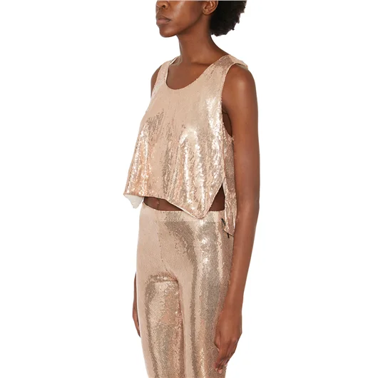 NOSTRASANTISSIMA CANOTTA OVERSIZE FULL PAILLETTES Fino Al -60%
