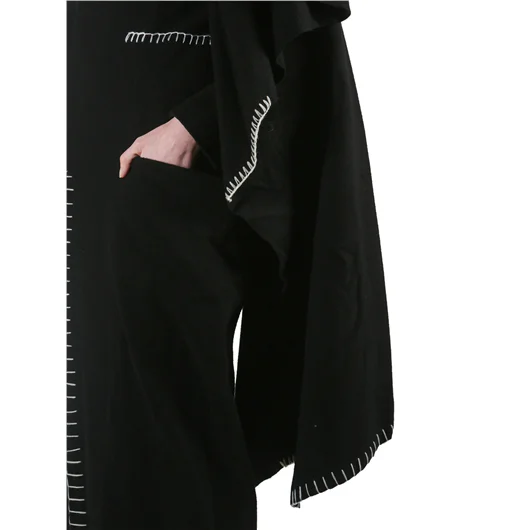 YOHJI YAMAMOTO CAPPOTTO LUNGO IN LANA CON IMPUNTURE Online