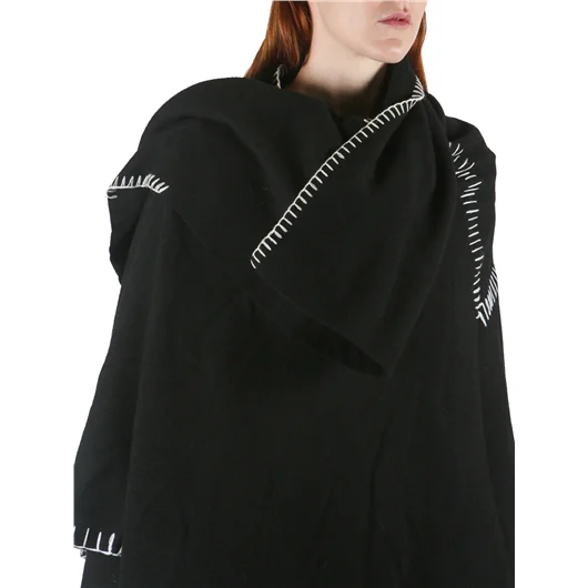 YOHJI YAMAMOTO CAPPOTTO LUNGO IN LANA CON IMPUNTURE Online