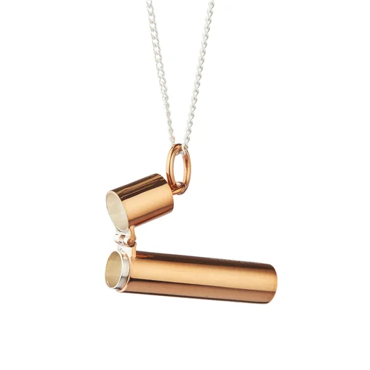 AMBUSH COLLANA IN ARGENTO PILL CASE Saldi Di Fabbrica