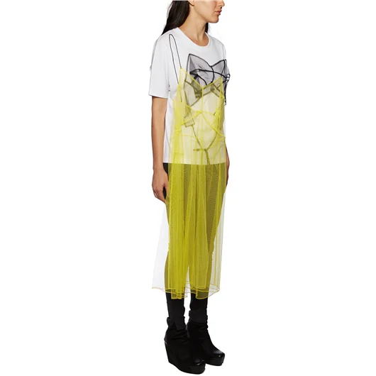 QUETSCHE_ DRESS T-SHIRT IN COTONE E TULLE Italia