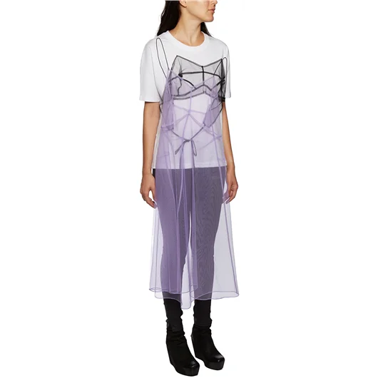 QUETSCHE_ DRESS T-SHIRT IN COTONE E TULLE 2025