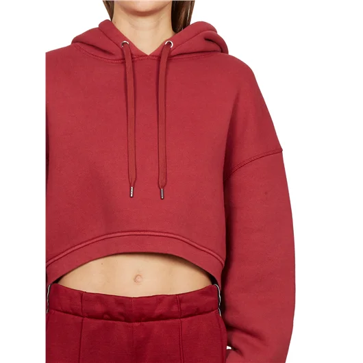 ALEXANDER WANG FELPA IN COTONE CORTA CON CAPPUCCIO Vendita