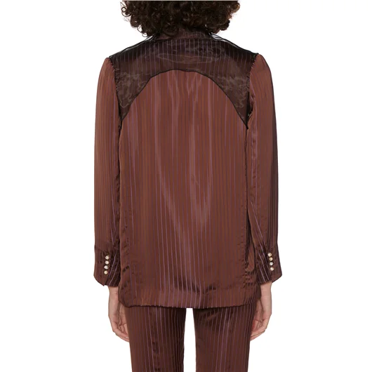 QUETSCHE_ GIACCA BLAZER CON INSERTO IN TULLE Pezzi Unici