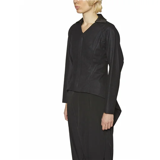 YOHJI YAMAMOTO GIACCA IN LANA IRREGOLARE Fino Al -60%