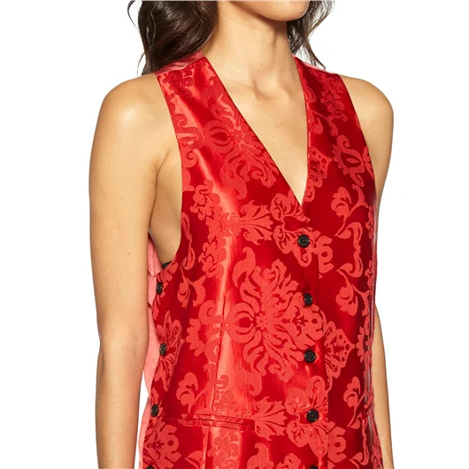 ANN DEMEULEMEESTER GILET IN SETA JACQUARD Offerte