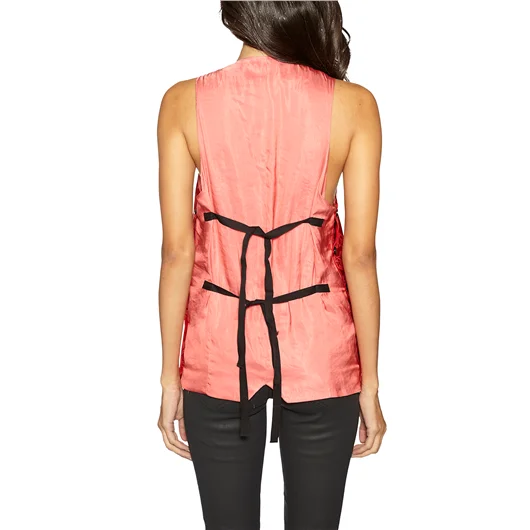ANN DEMEULEMEESTER GILET IN SETA JACQUARD Offerte