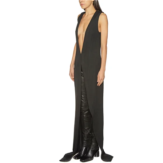 ANN DEMEULEMEESTER GILET LUNGO IN LANA Hotsell