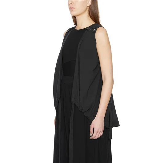 STUDIO B3 GILET TOP IN COTONE Vendita Calda