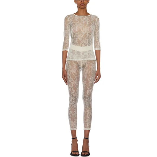 SANCTAMUERTE LEGGINGS IN PIZZO Offerta