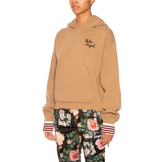 PALM ANGELS MAGLIA IN LANA CON CAPPUCCIO Vendita Economica