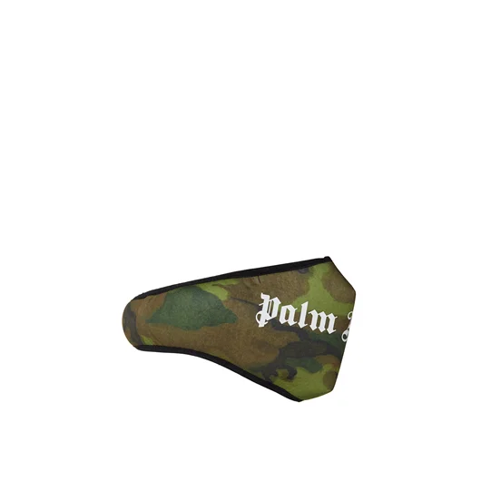 PALM ANGELS MASCHERINA LOGO MILITARY Nuova