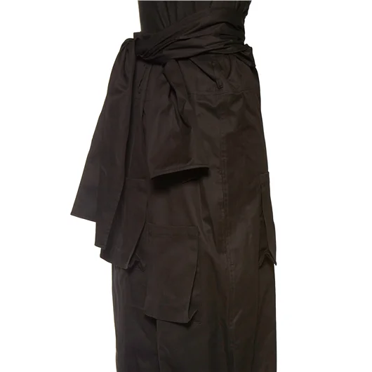 YOHJI YAMAMOTO PANTALONE IN GABARDINE VITA ALTA Saldi