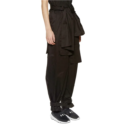 YOHJI YAMAMOTO PANTALONE IN GABARDINE VITA ALTA Saldi