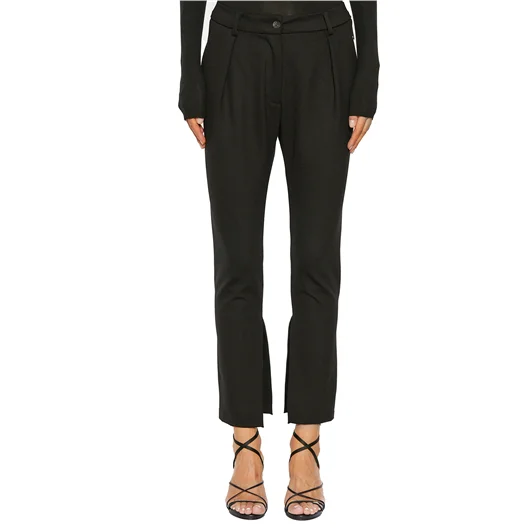 NOSTRASANTISSIMA PANTALONE SLIM IN VISCOSA Consegna Veloce
