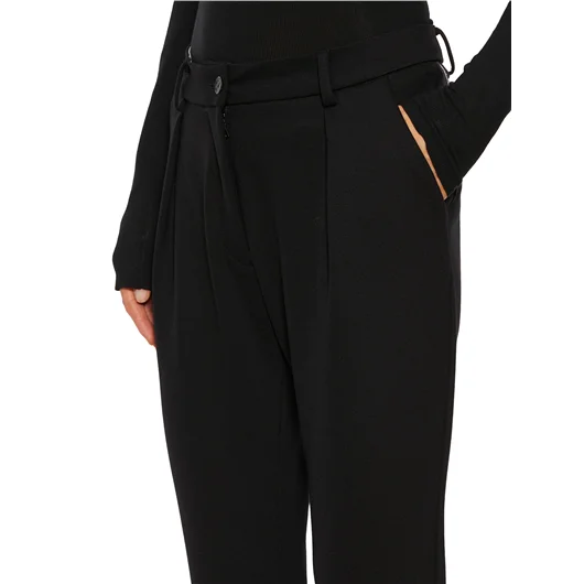 NOSTRASANTISSIMA PANTALONE SLIM IN VISCOSA Consegna Veloce