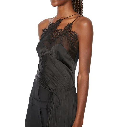 AC9 TOP ASIMMETRICO IN TULLE E PIZZO Saldi Di Fabbrica