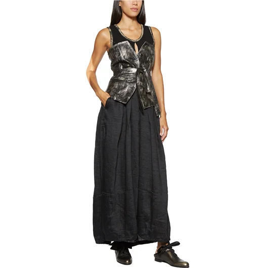MASNADA TOP IN PELLE LAMINATA Moda