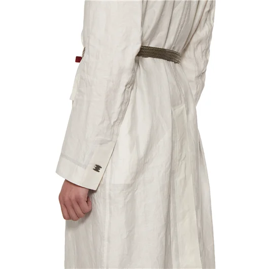 ISAAC SELLAM TRENCH IN LINO CERATO Italy