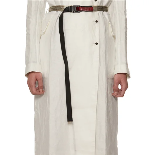 ISAAC SELLAM TRENCH IN LINO CERATO Italy