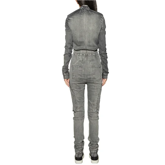 RICK OWENS DRKSHDW TUTA INTERA IN DENIM Spedizione Gratuita