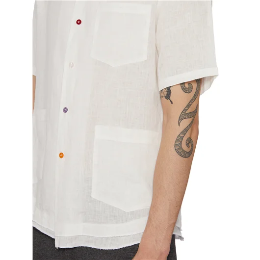 DANIELE ALESSANDRINI CAMICIA IN LINO 2025