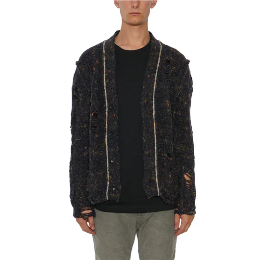 DANIELE ALESSANDRINI CARDIGAN IN MISTO LANA Sconto