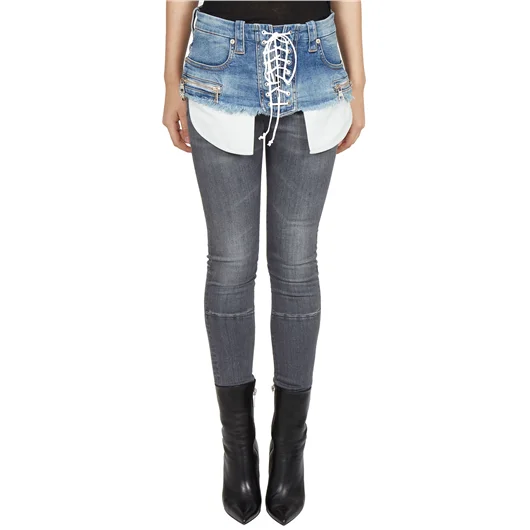 BEN TAVERNITI UNRAVEL CINTURA DENIM LACE UP Ritorno libero