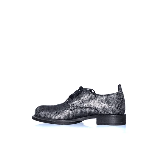 ANN DEMEULEMEESTER DERBY STRINGATA IN ARGENTO Negozio