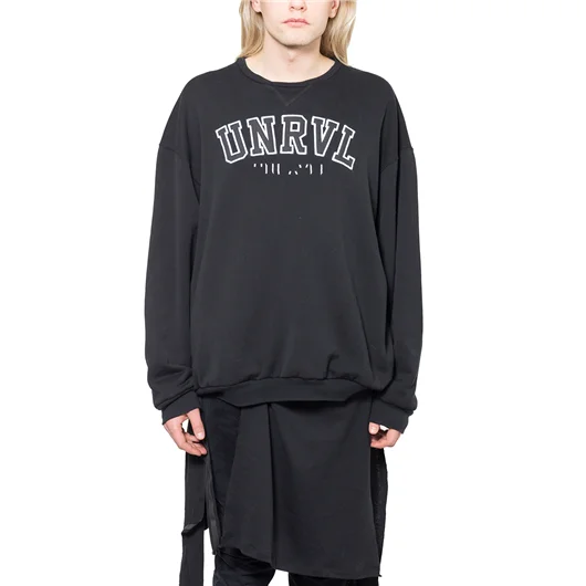 BEN TAVERNITI UNRAVEL FELPA CON PATCHES Super sconto