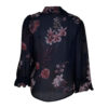 Poems Roma CAMICIA MANICA LANTERNA FLOREALE BLU Soddisfazione Garantita