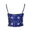 Poems Roma TOP BRETELLINE BLU ELETTRIC In Vendita