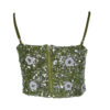 Poems Roma TOP BRETELLINE OLIVE Offerte