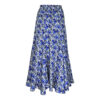 Poems Roma GONNA SPICCHI ELASTICO FIORI AZZURR Italy