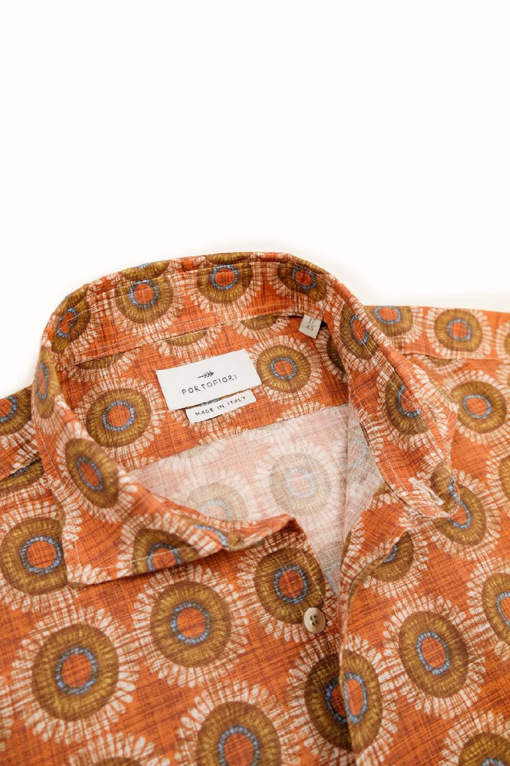 ﻿Portofiori CAMICIA FANTASIA COTONE Fino Al -60%