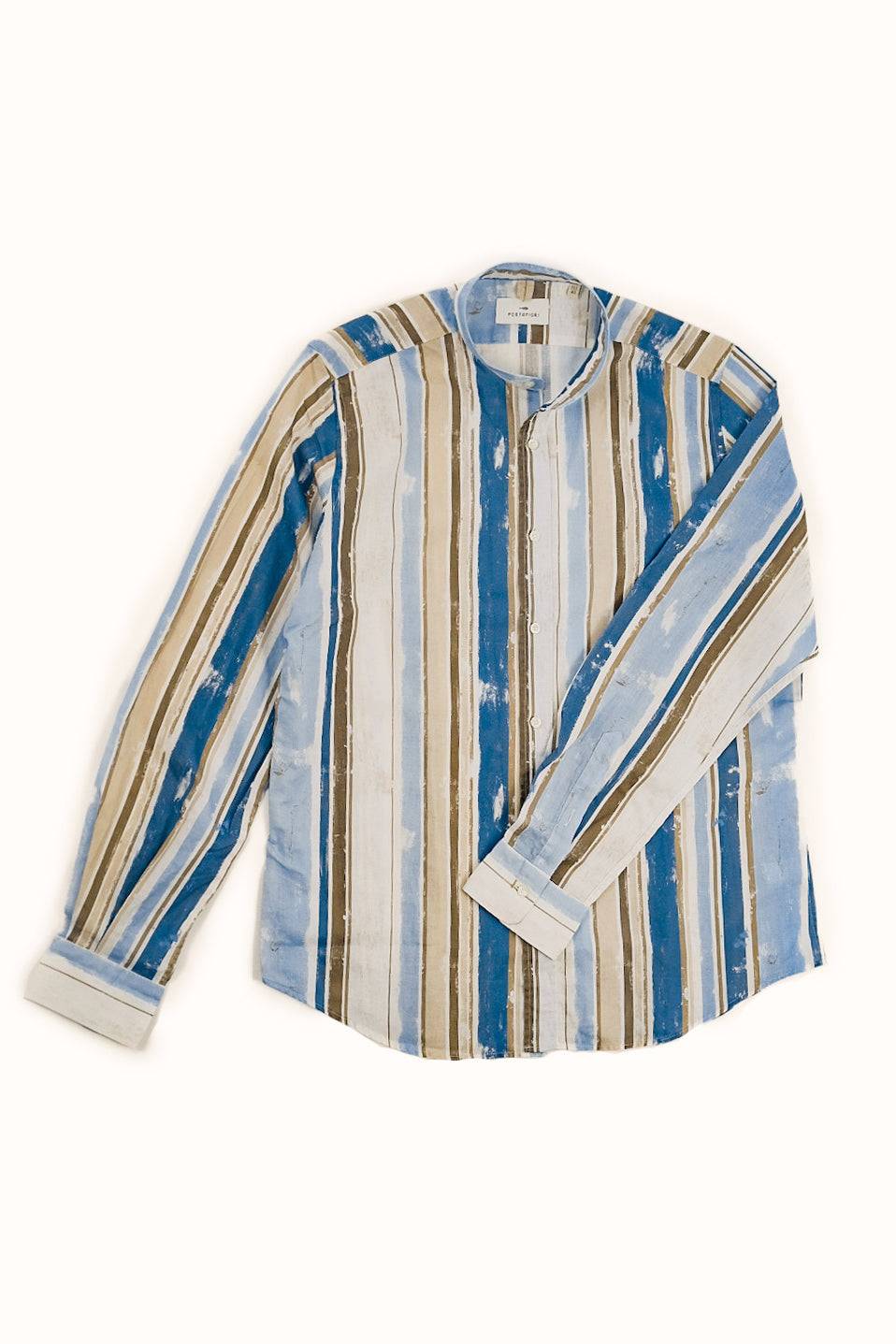 Portofiori CAMICIA FANTASIA MISTO LINO Offerte