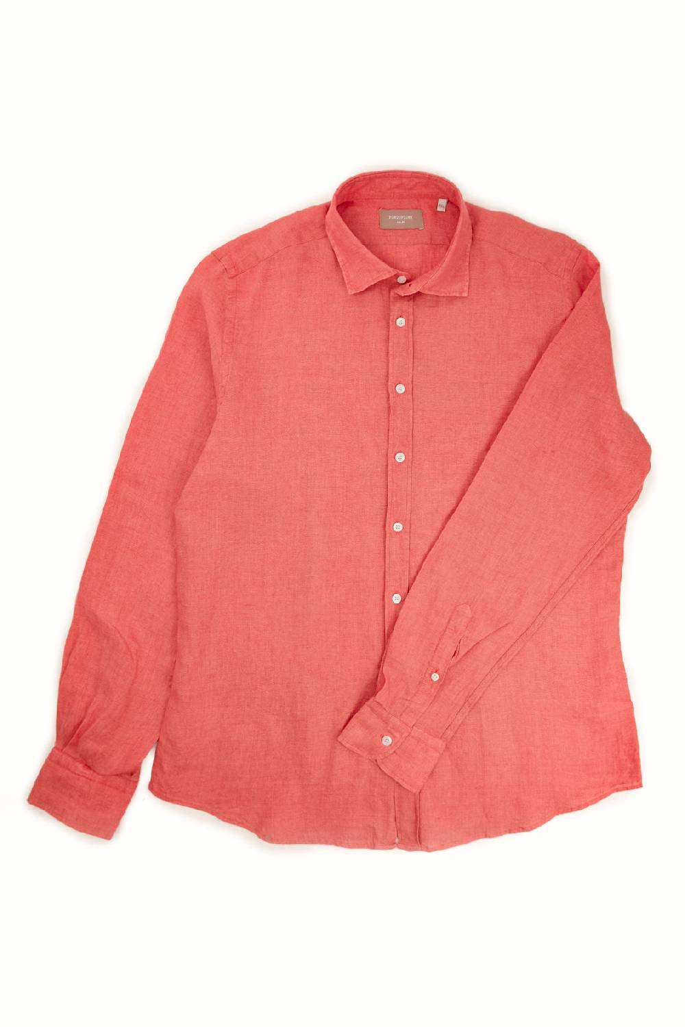 Portofiori CAMICIA PURO LINO Saldi Di Fabbrica