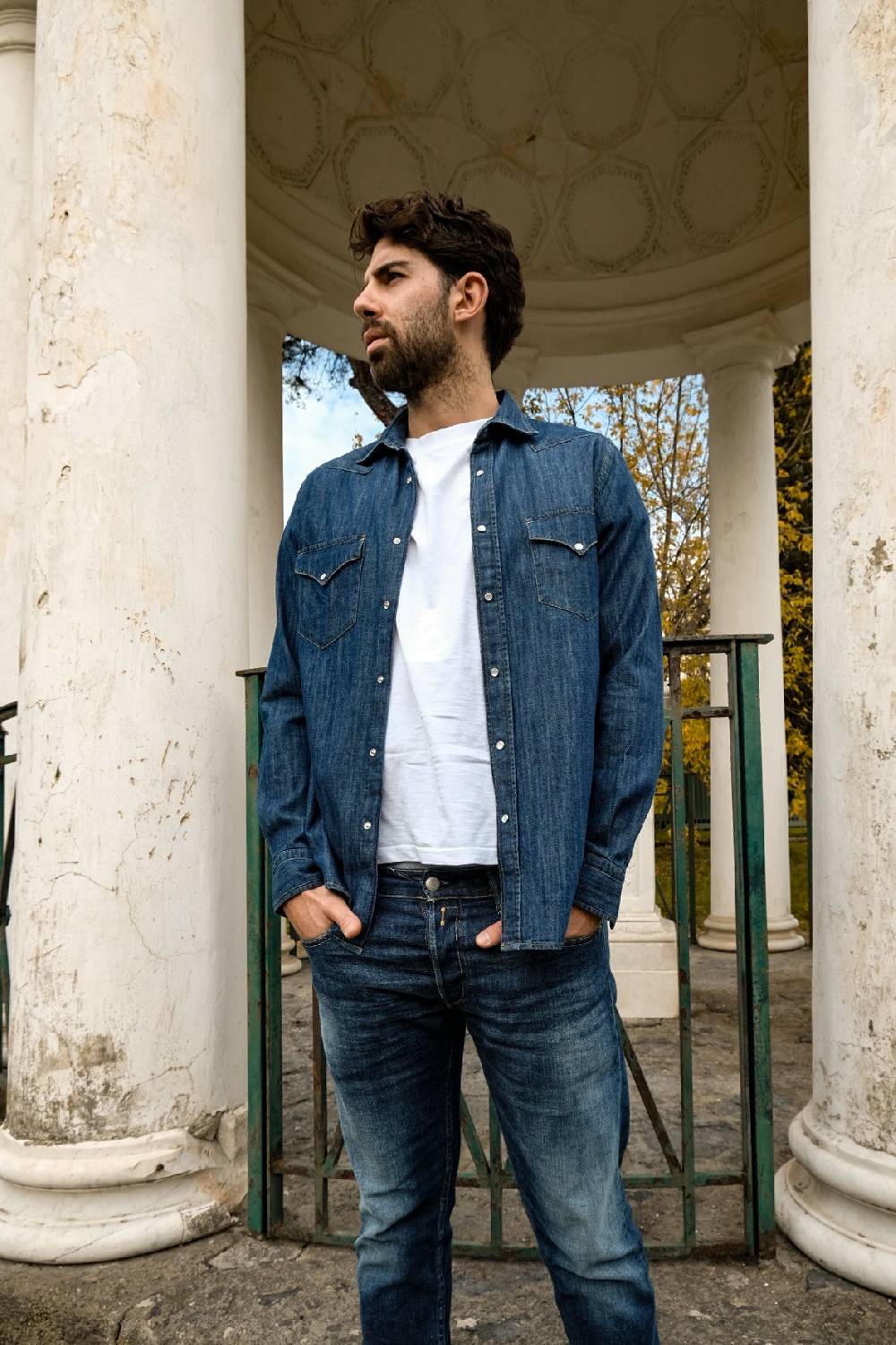 Portofiori CAMICIA DENIM TEXANA Sottocosto