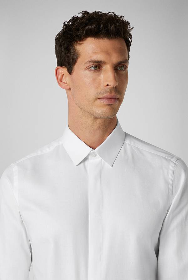 Pull Pal Zileri Camicia in puro cotone della linea Cerimonia con micro disegnature Economico